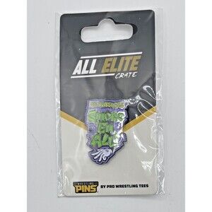 The Rascalz Smoke 'em All Enamel Lapel Hat Pin All Elite Pro Wrestling Crate AEW